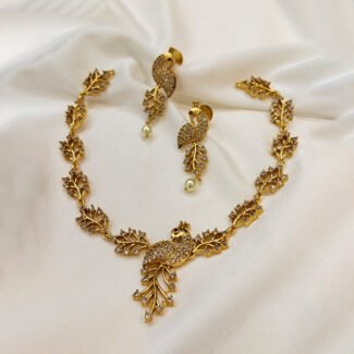 copper-white-stone-neck-peacock-design-with-earrings