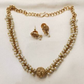 white-beads-with-golden-ball