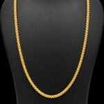 Gold plated Kodi chain 28 inch on black display bust